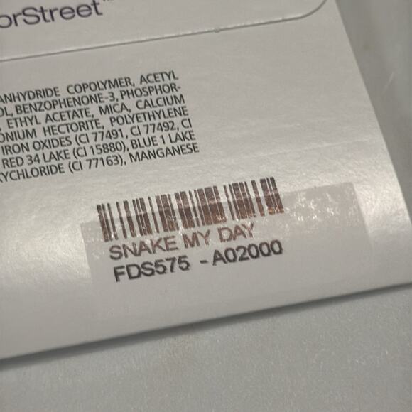 NWT Color Street Retired "Snake My Day" Green Black Snakeskin Nail Strips - Picture 4 of 5